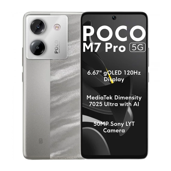 Xiaomi Poco M7 Pro 5G 256GB 12GB Dual Sim ezüst
