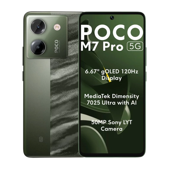 Xiaomi Poco M7 Pro 5G 256GB 8GB Dual Sim zöld