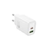 Kép 1/2 - Hoco N63 Gentle Hálózati Gyorstöltő (USB - Type-C) (PD) 30W + QC3.0 fehér