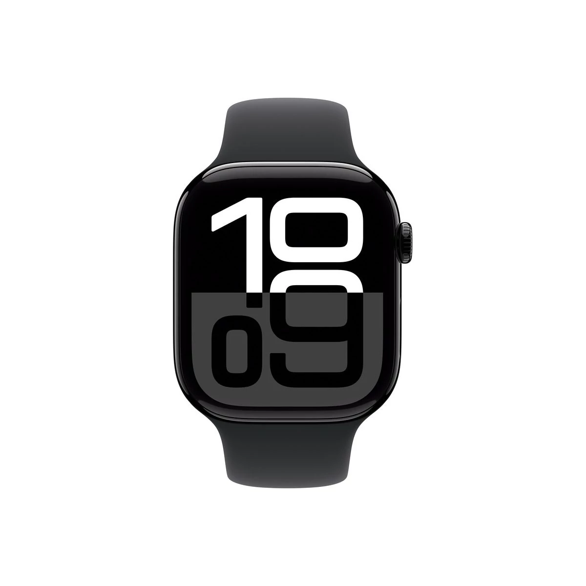 Apple Watch Series 10 GPS 46mm kozmoszfekete alumínium tok, fekete sportszíj (S/M)