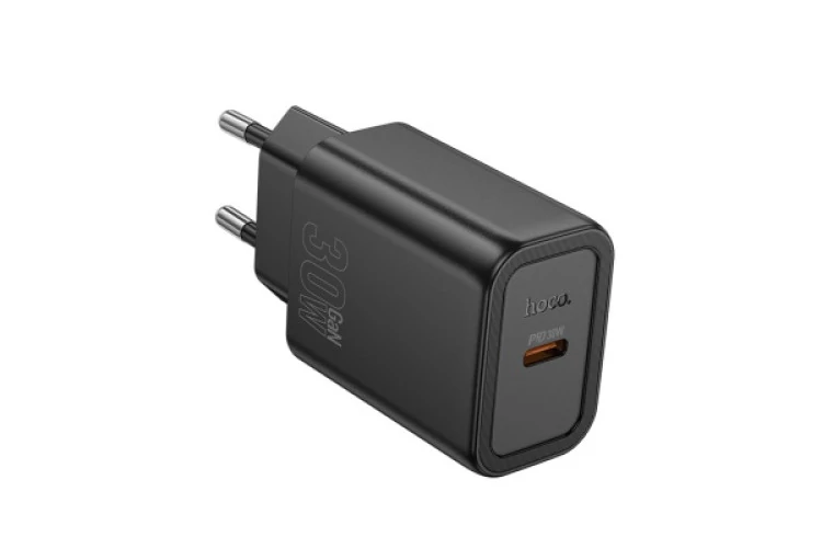 Hoco N62 Gentle Hálózati Gyorstöltő (Type-C) (PD) 30W fekete